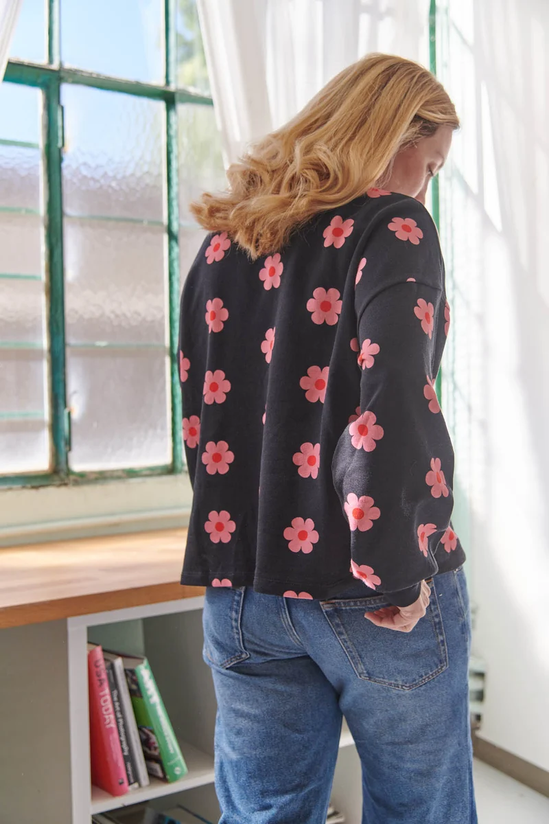 Sweat 100% Coton BIO - Monique Noir
