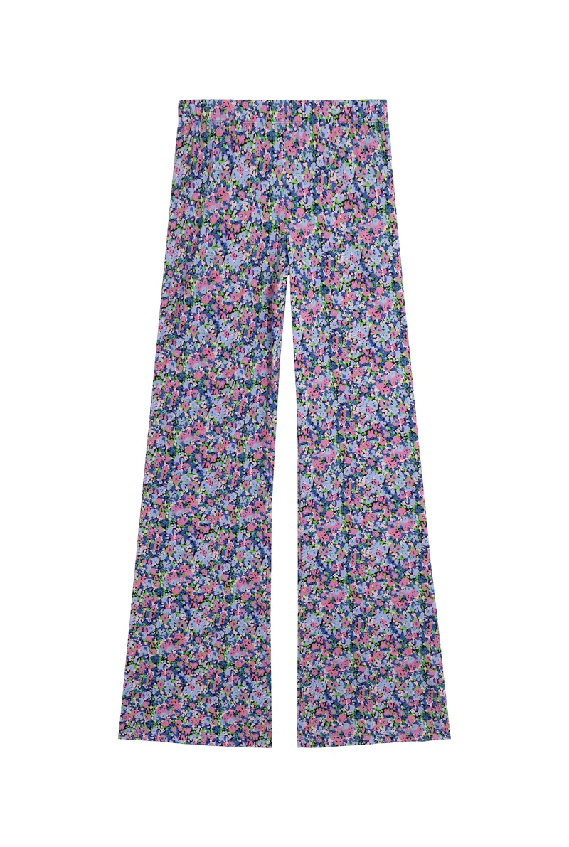 Pantalon Coton BIO Évasé - Confettis Violet