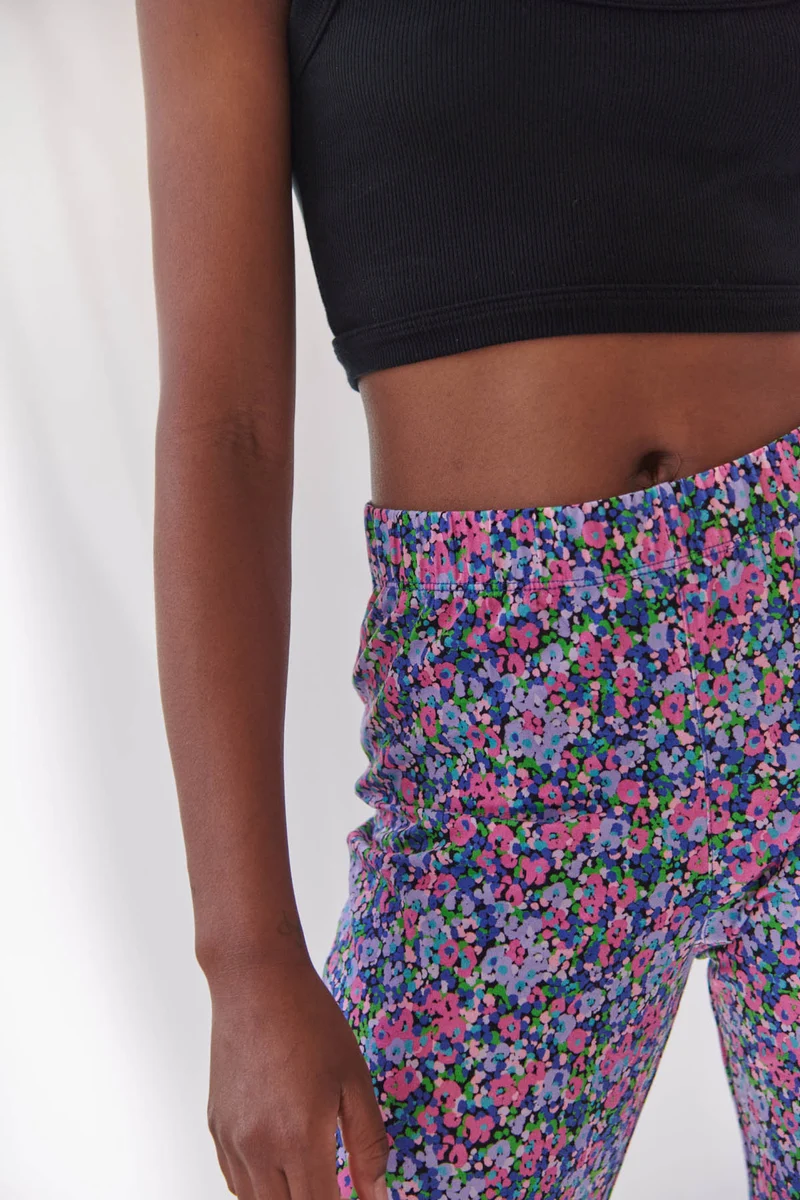 Pantalon Coton BIO Évasé - Confettis Violet