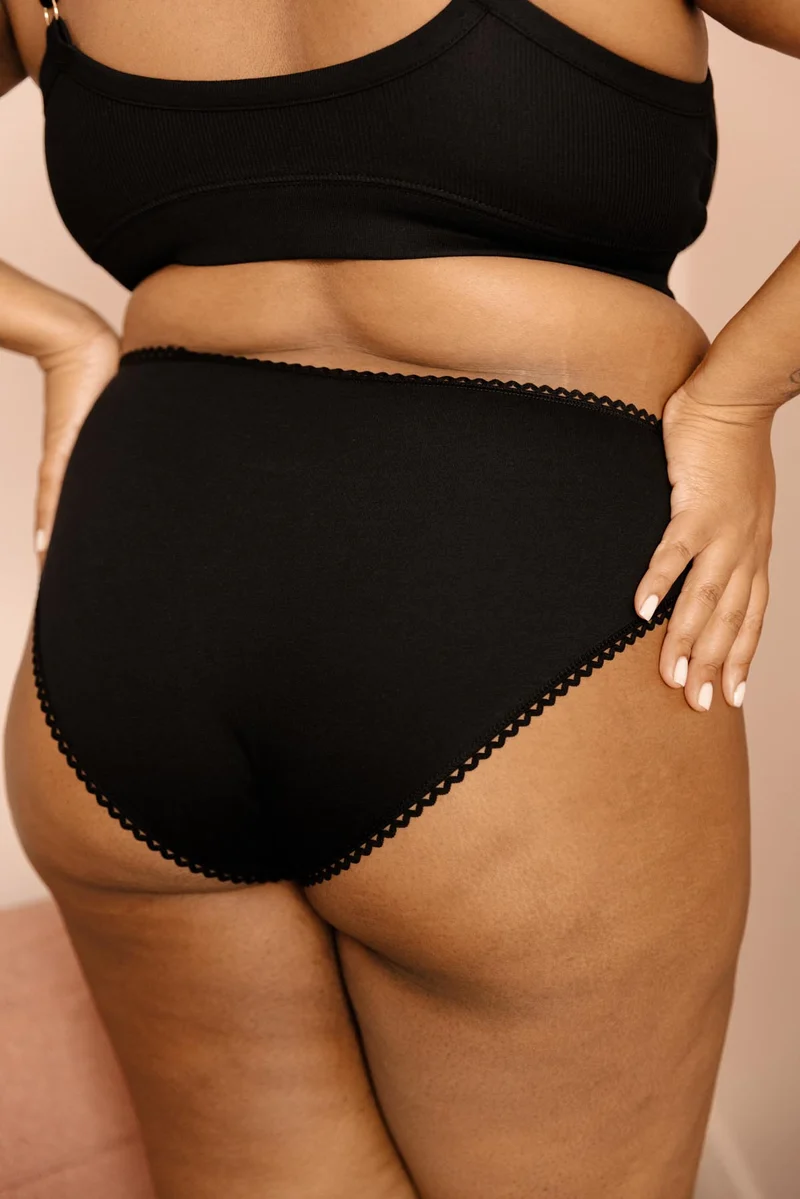 Brassière Coton BIO - Pirate Black