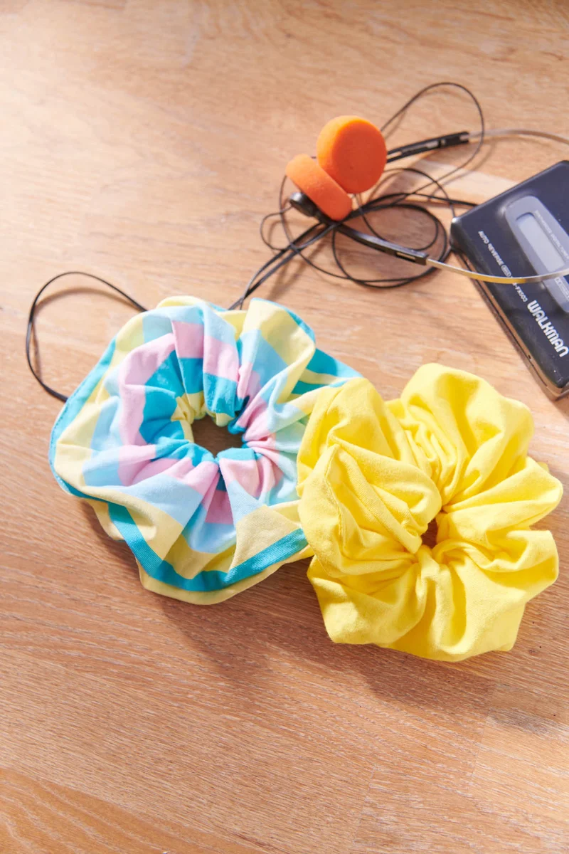 Pack 2 Chouchou oversize - Rainbow | Yellow