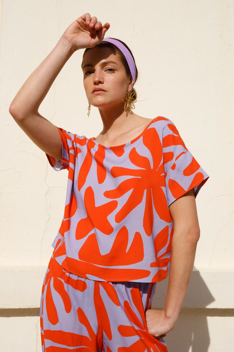 Top Viscose - Végétal Lavande