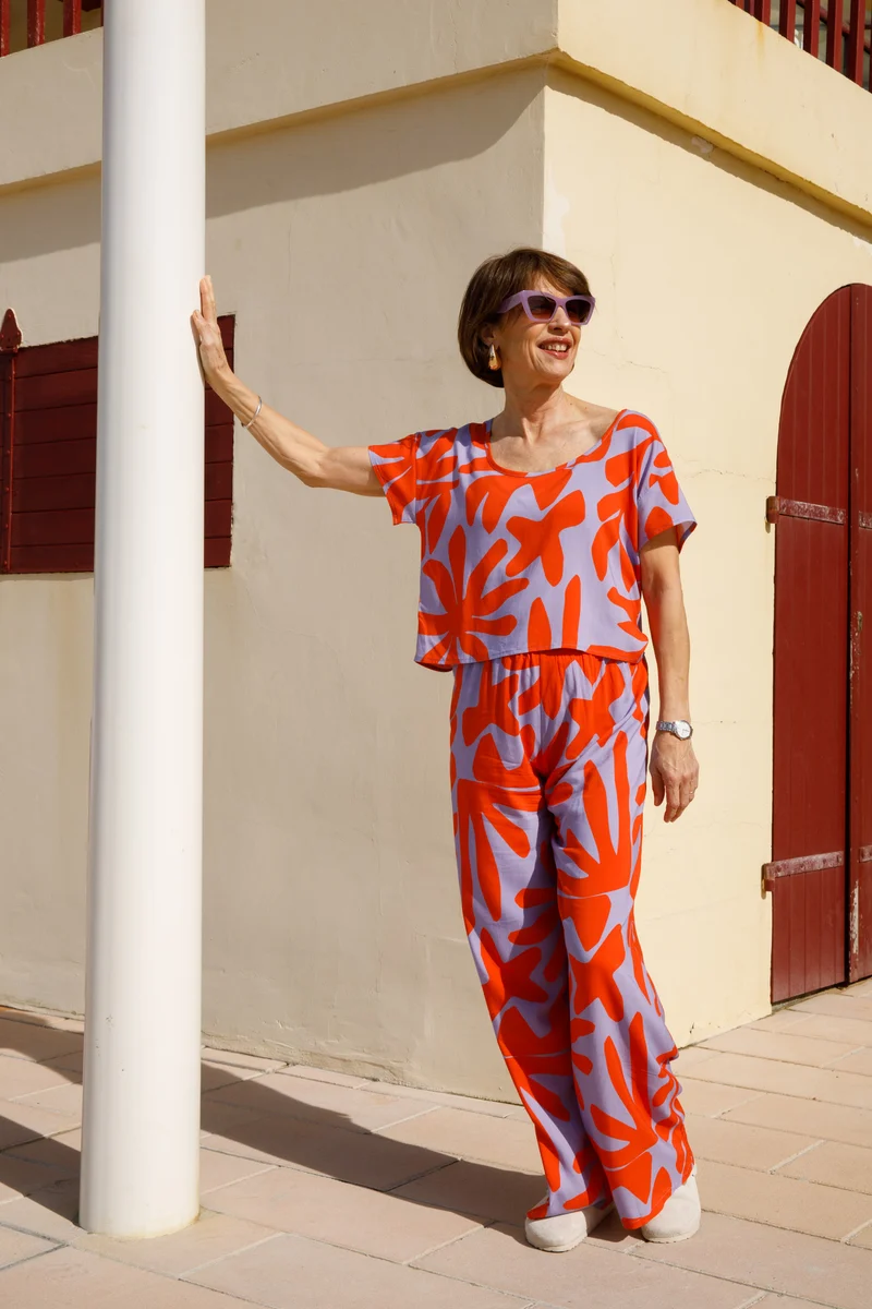Pantalon Viscose - Végétal Lavande