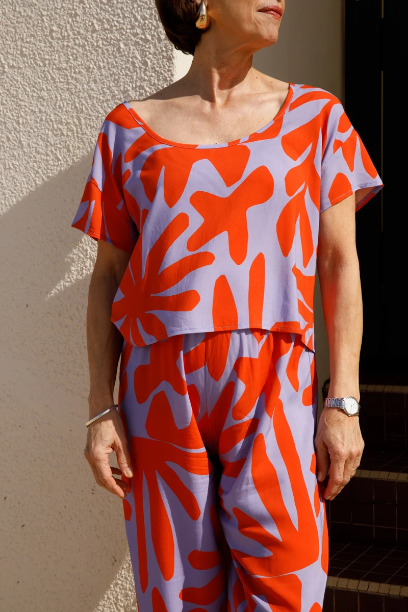 Pantalon Viscose - Végétal Lavande