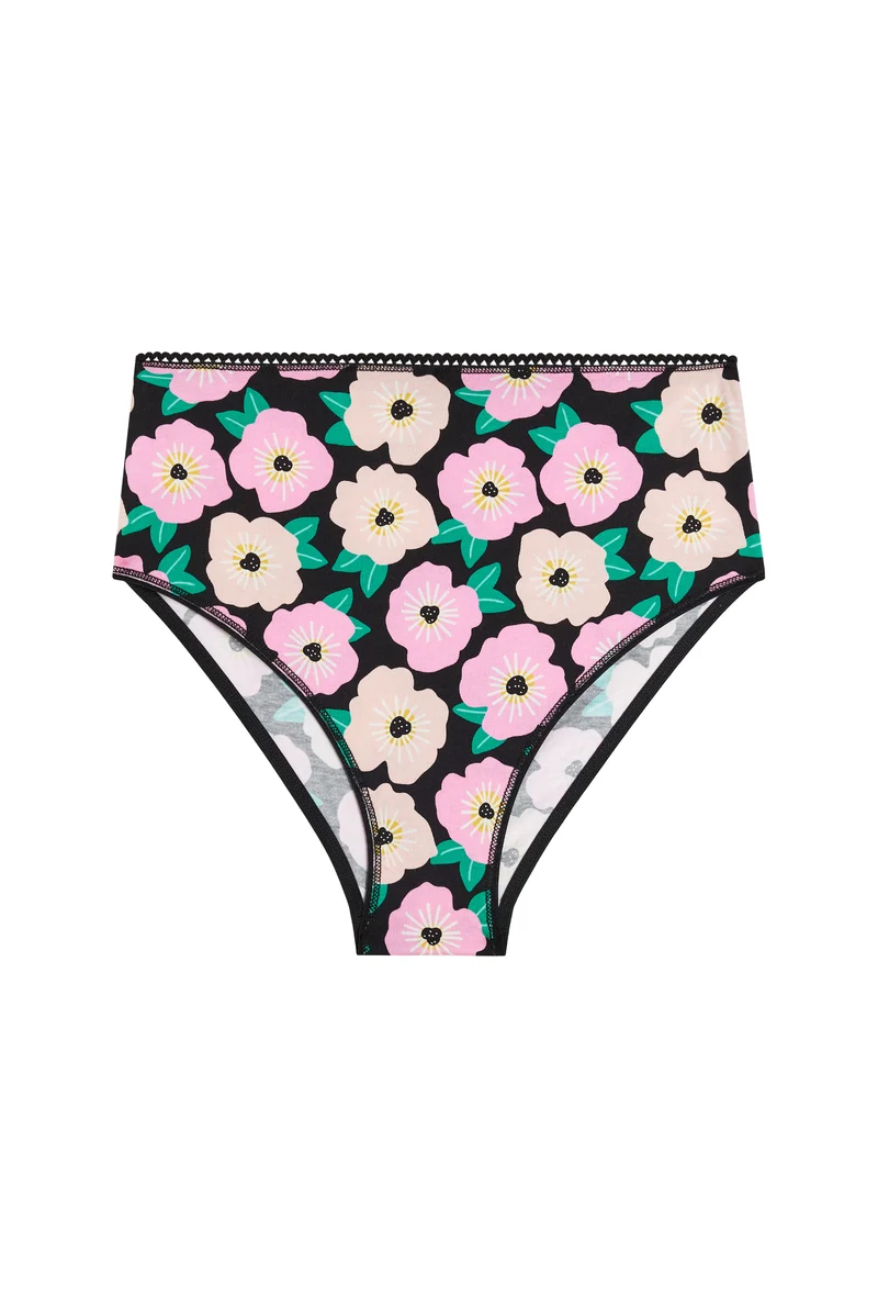 Culotte Taille Haute Coton BIO - Bougainvillier Bico