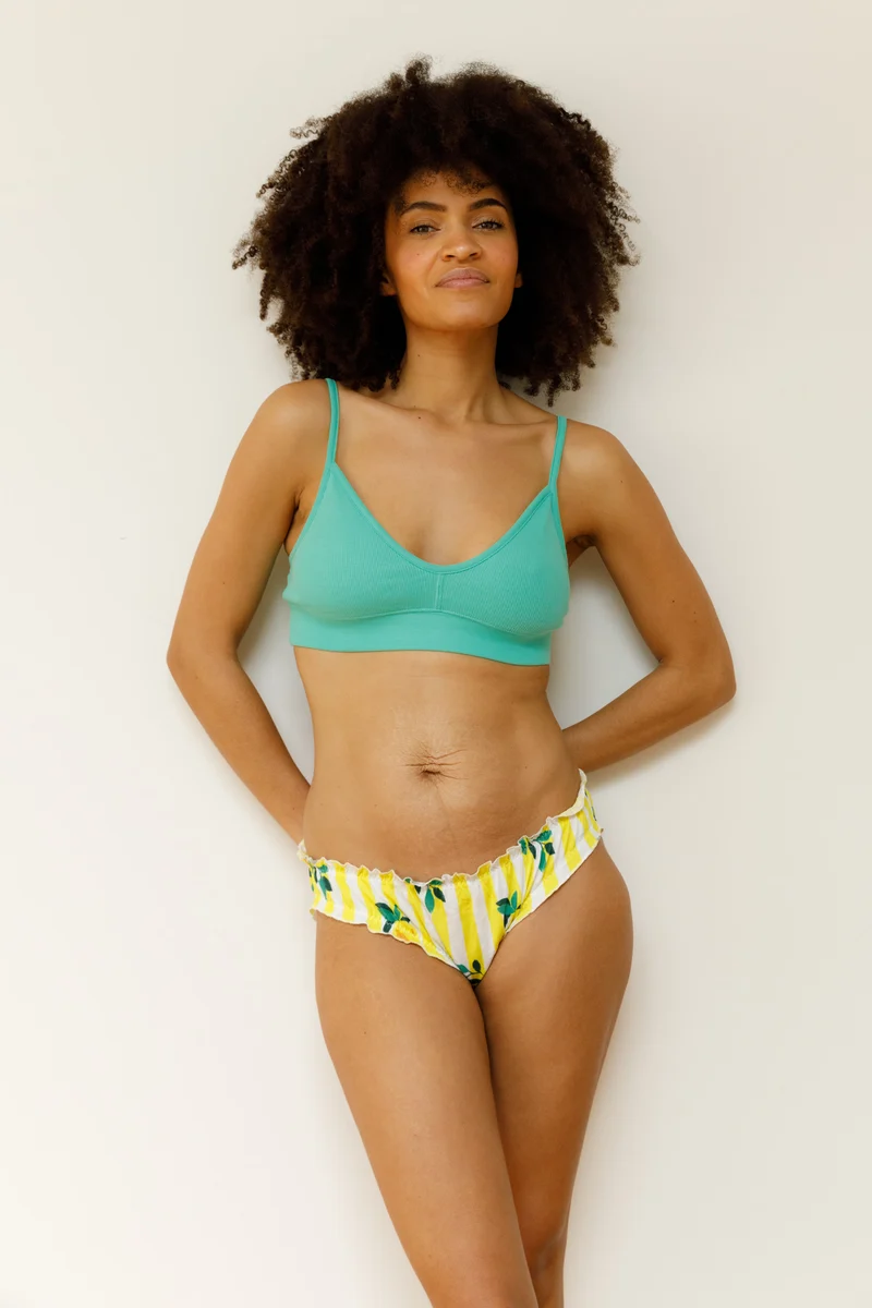 Brassière Coton BIO - Vert Menthe