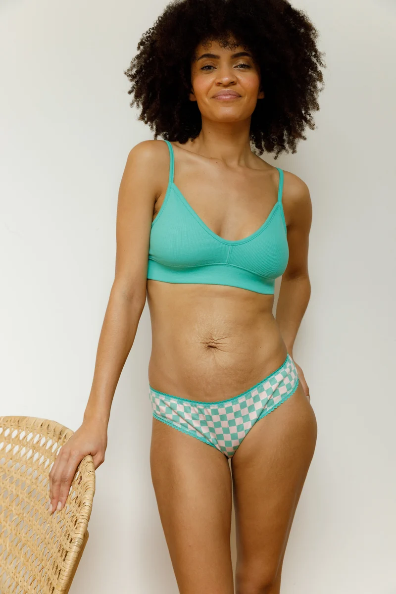 Brassière Coton BIO - Vert Menthe