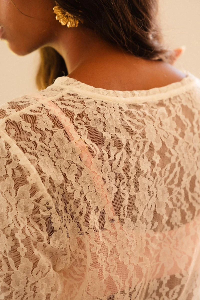 Top Dentelle - Beige