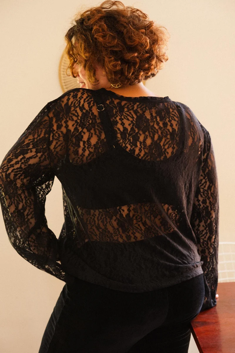 Top Dentelle - Noir