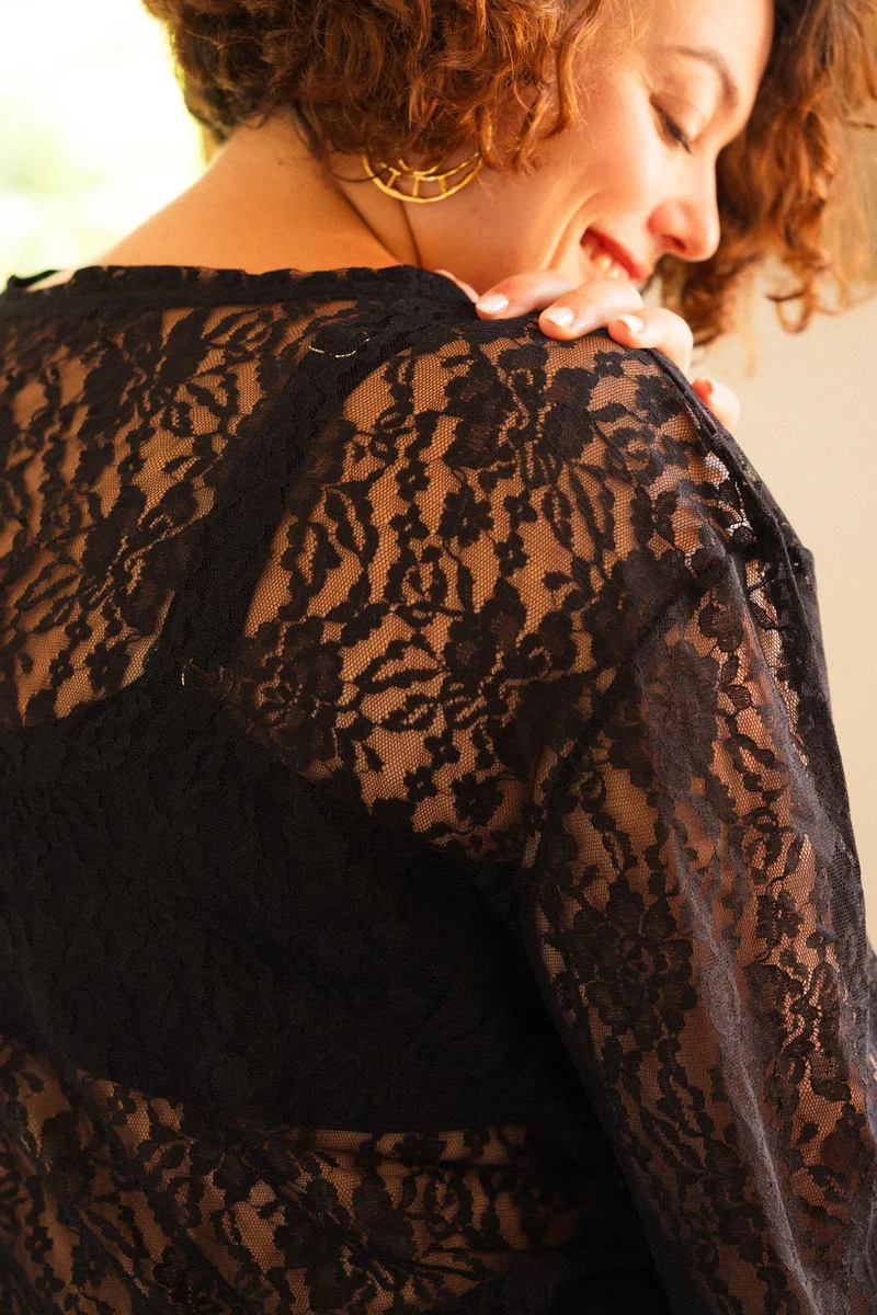 Top Dentelle - Noir