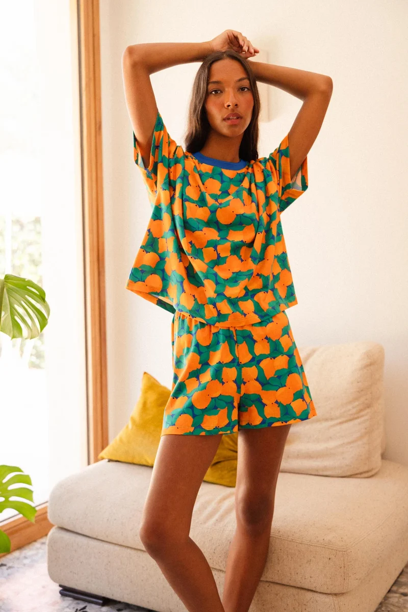 Pyjama Coton BIO - Tangerine