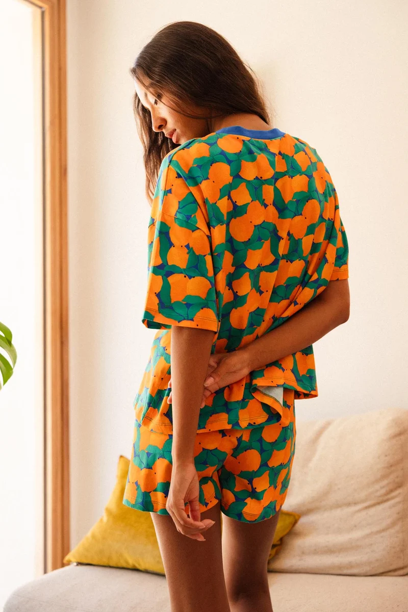 Pyjama Coton BIO - Tangerine