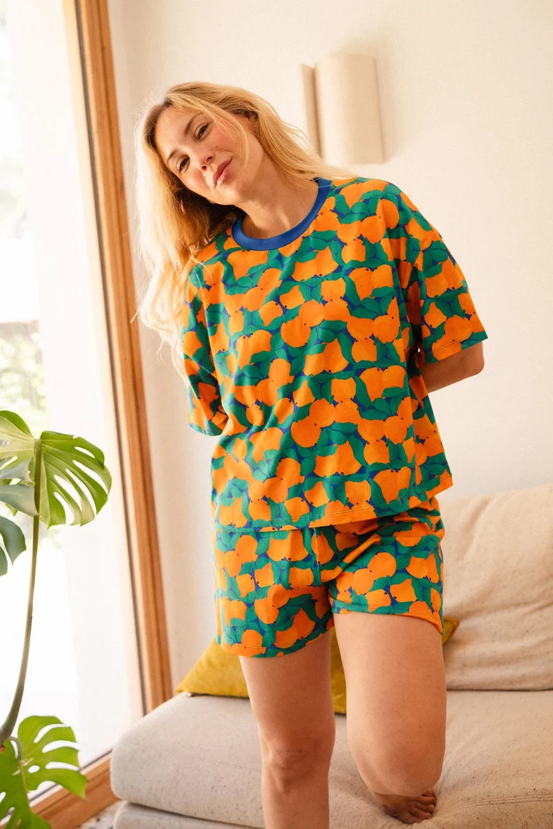 Pyjama Coton BIO - Tangerine