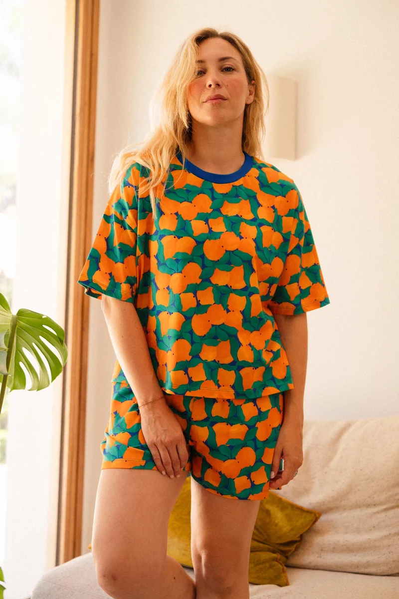 Pyjama Coton BIO - Tangerine