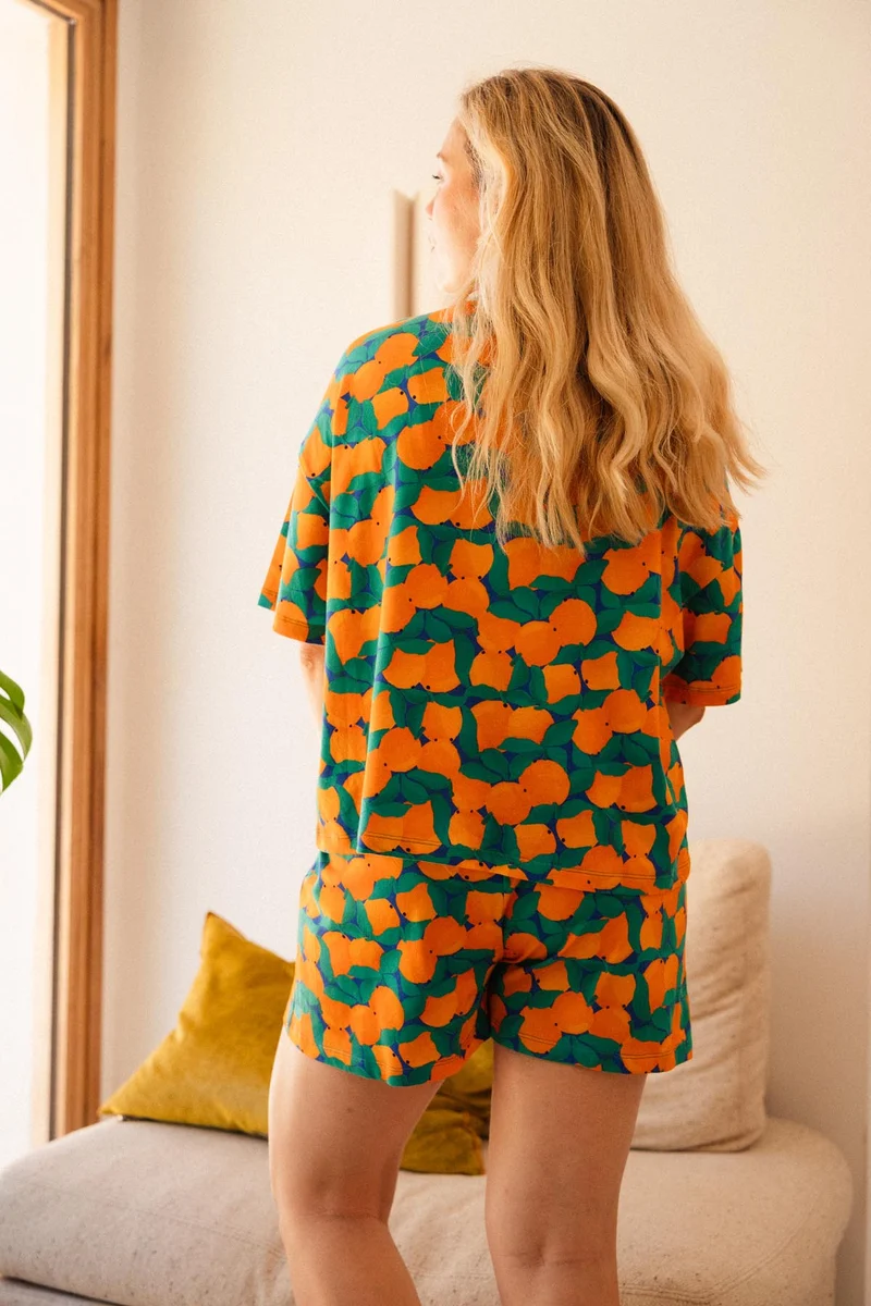 Pyjama Coton BIO - Tangerine