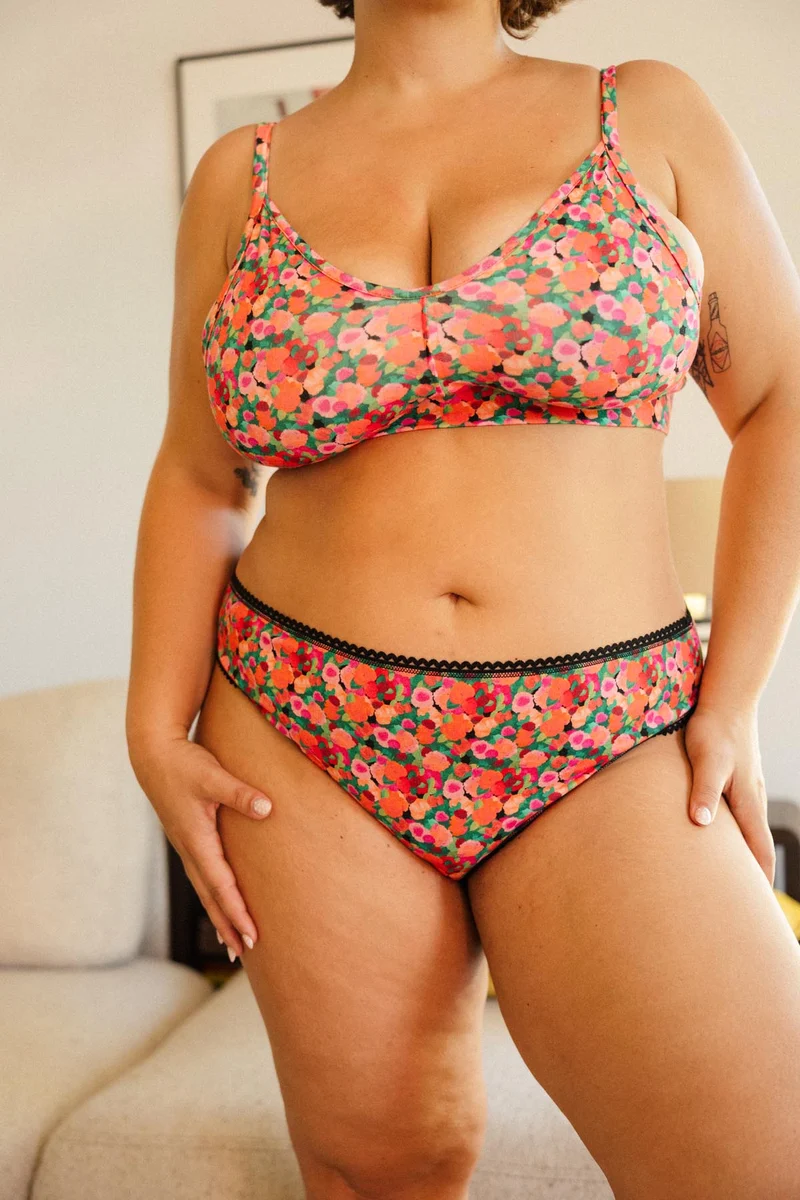 1 BRASSIÈRE + 1 CULOTTE - Aquarelle Noir