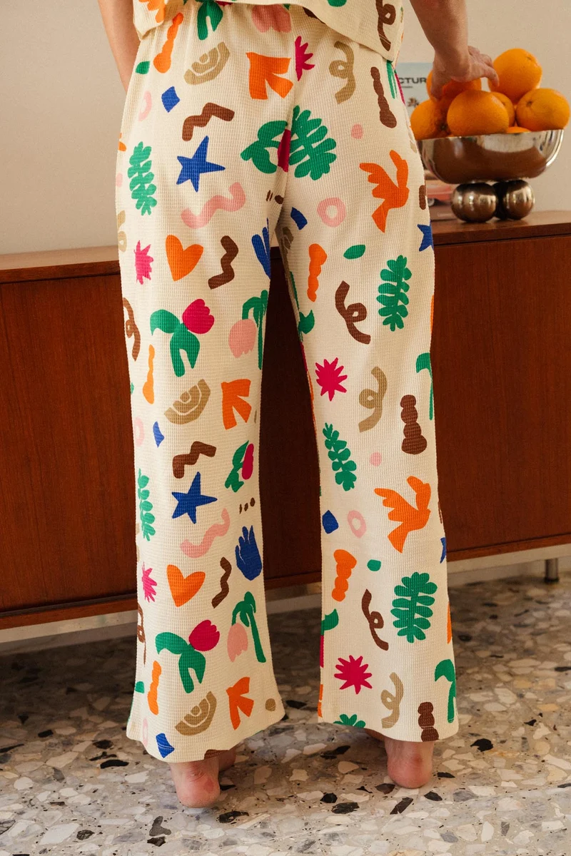 Pyjama Long Gaufré Coton BIO - Mini Souk