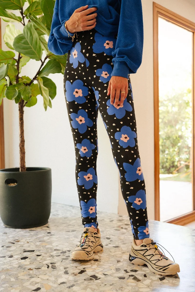 Leggings Coton - Atlas Bleu