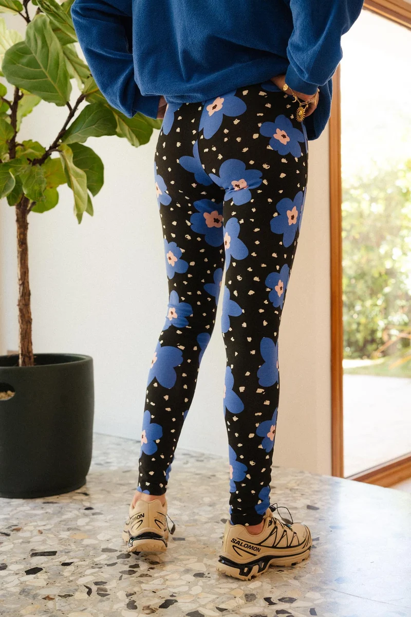 Leggings Coton - Atlas Bleu