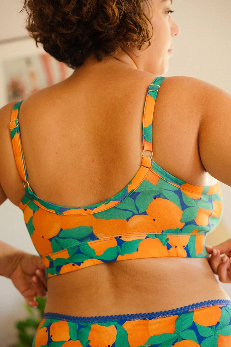 1 BRASSIÈRE + 1 CULOTTE - Tangerine