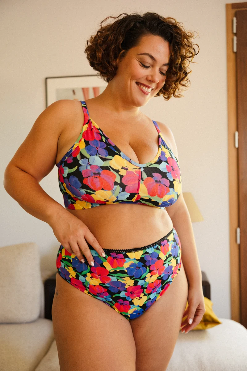 1 BRASSIÈRE + 1 CULOTTE TAILLE HAUTE - Fleur d'Atlas