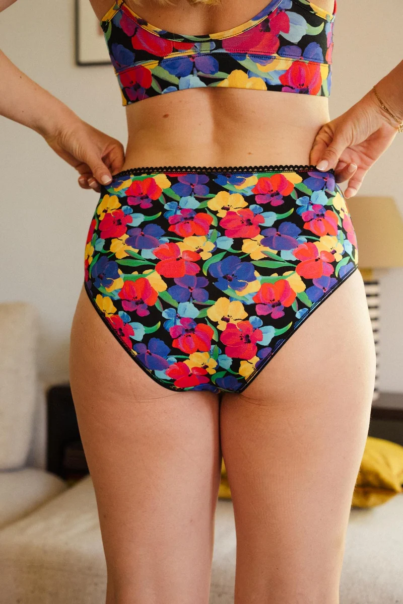 1 BRASSIÈRE + 1 CULOTTE TAILLE HAUTE - Fleur d'Atlas
