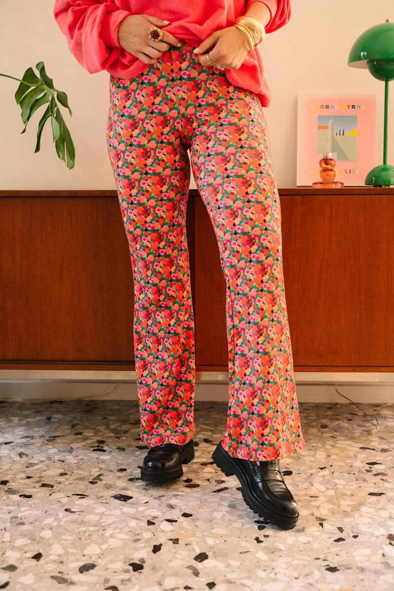 Pantalon Coton BIO Évasé - Aquarelle