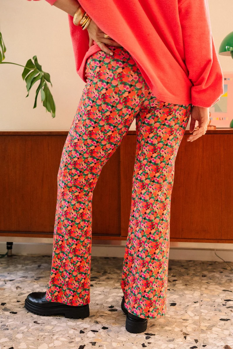 Pantalon Coton BIO Évasé - Aquarelle