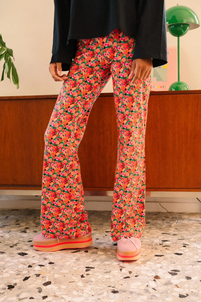 Pantalon Coton BIO Évasé - Aquarelle