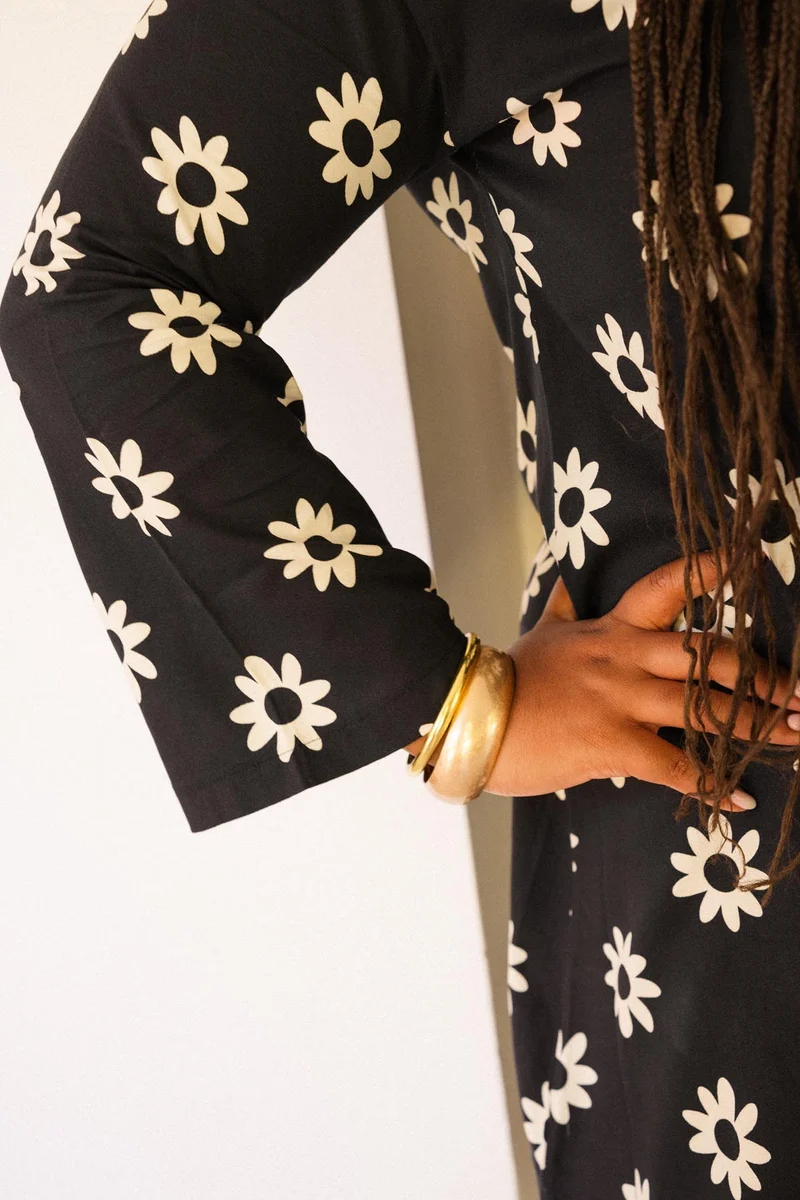 Robe Viscose - Dahlia Noir
