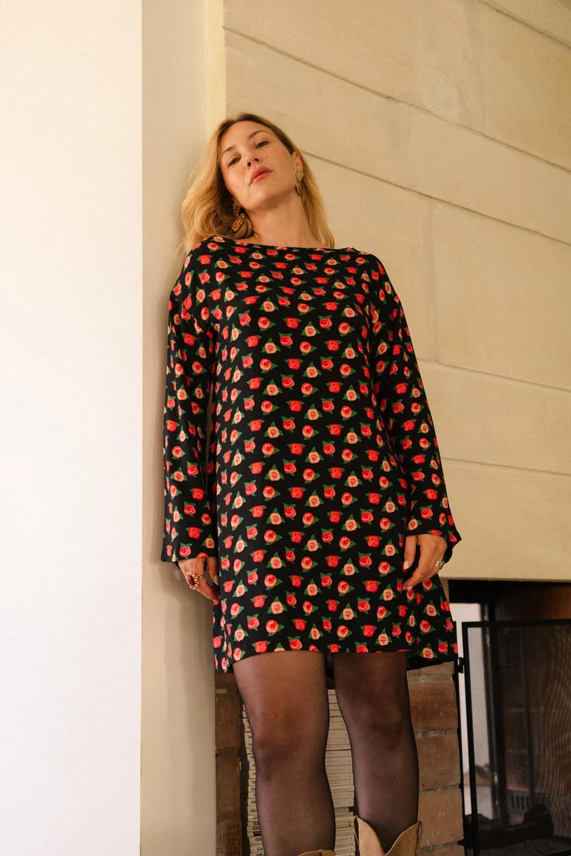 Robe Viscose - Rose Des Sables