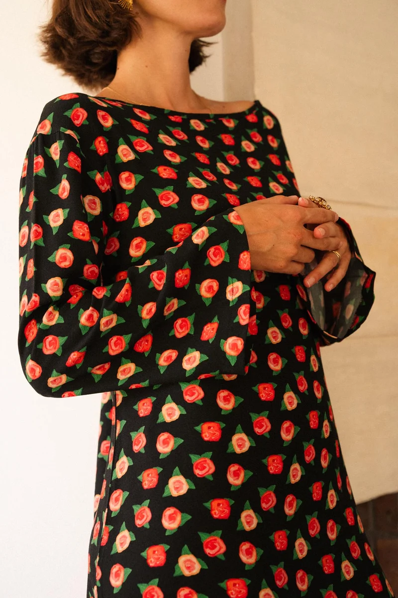 Robe Viscose - Rose Des Sables