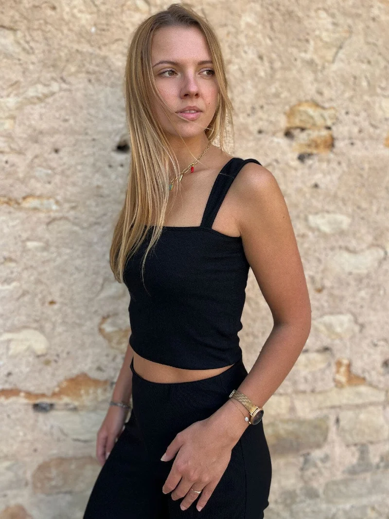 Débardeur Col Carré - Tatiana
