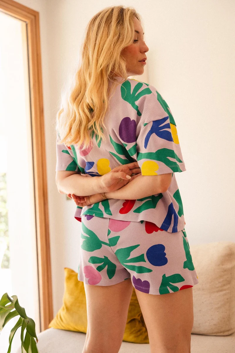 Pyjama Gaufré Coton BIO - Tulipia Clair