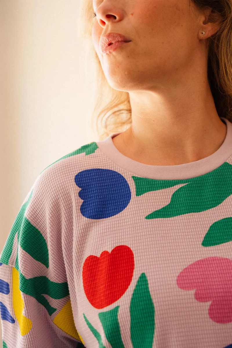 Pyjama Gaufré Coton BIO - Tulipia Clair