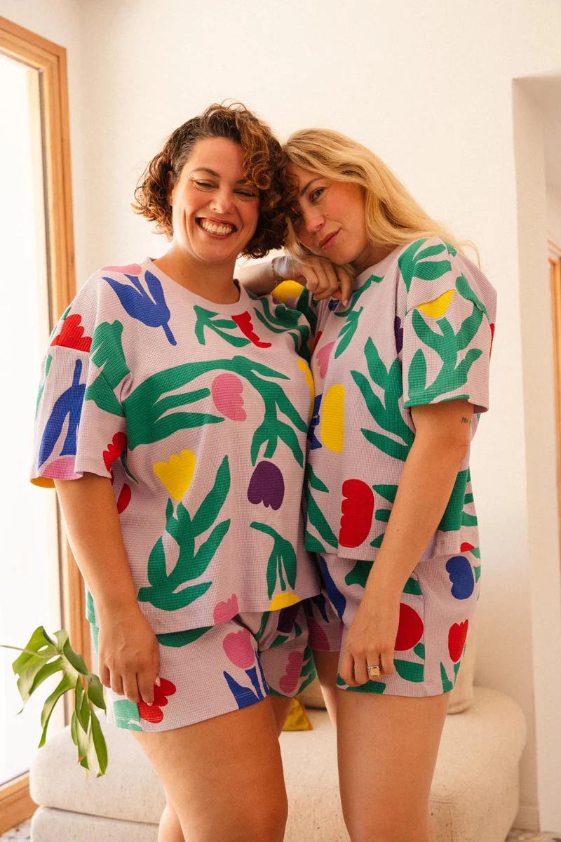 Pyjama Gaufré Coton BIO - Tulipia Clair