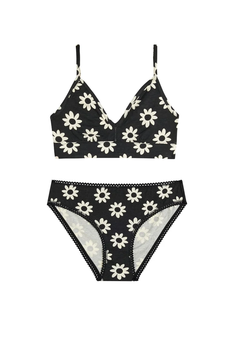 1 BRASSIÈRE + 1 CULOTTE - Dahlia Noir