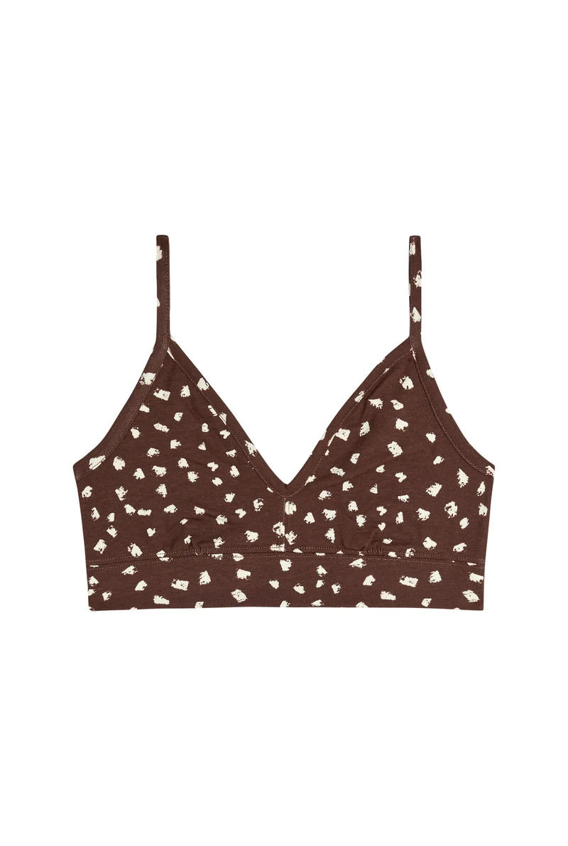 Brassière Coton BIO - Bambi Marron