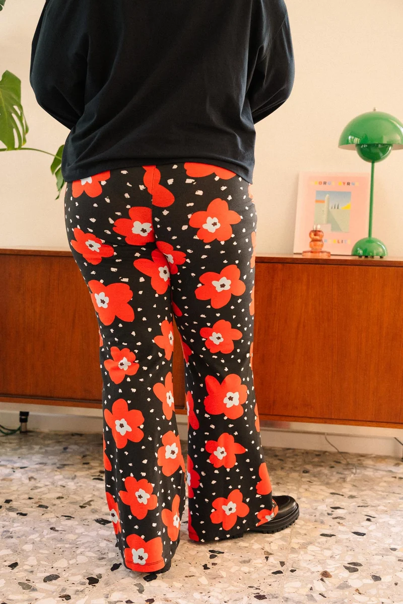 Pantalon Coton BIO Évasé - Atlas rouge