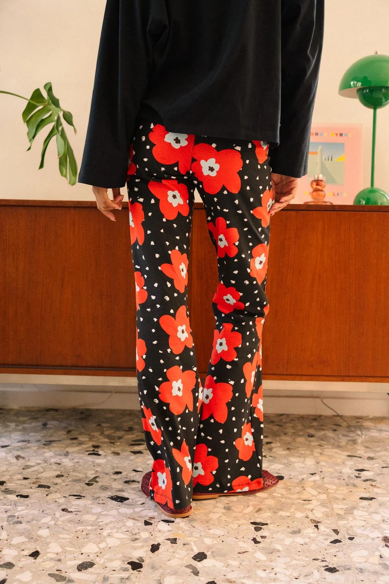 Pantalon Coton BIO Évasé - Atlas rouge