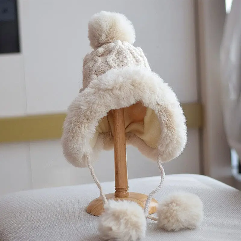 Bonnet Pompon Doublure Polaire