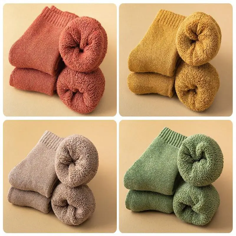 Lot Chaussettes Chaudes Hiver - Laine Mérino