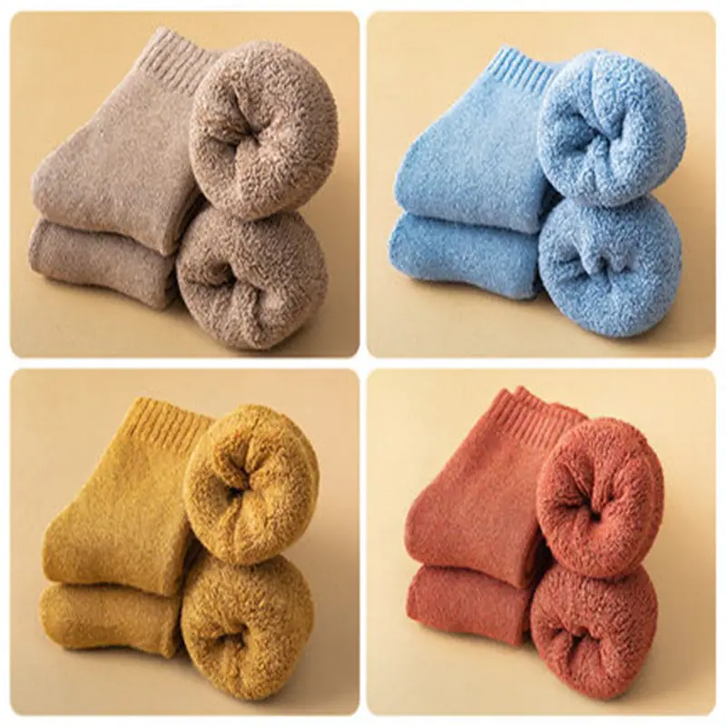 Lot Chaussettes Chaudes Hiver - Laine Mérino