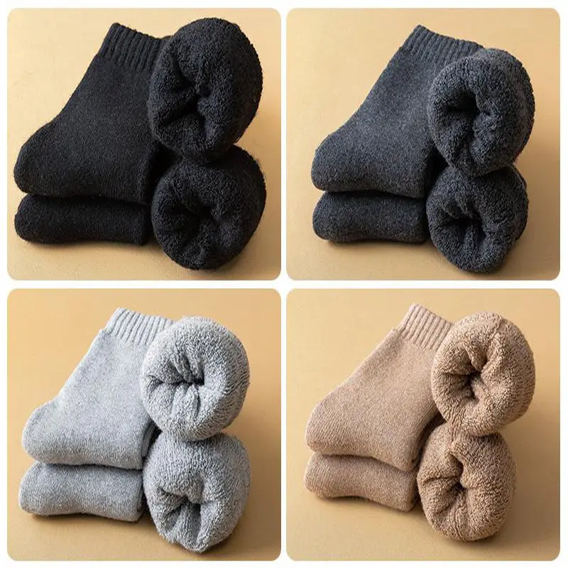 Lot Chaussettes Chaudes Hiver - Laine Mérino