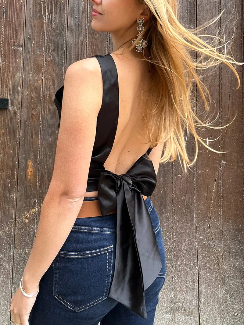 Top Dos Nu Satin - Juliana