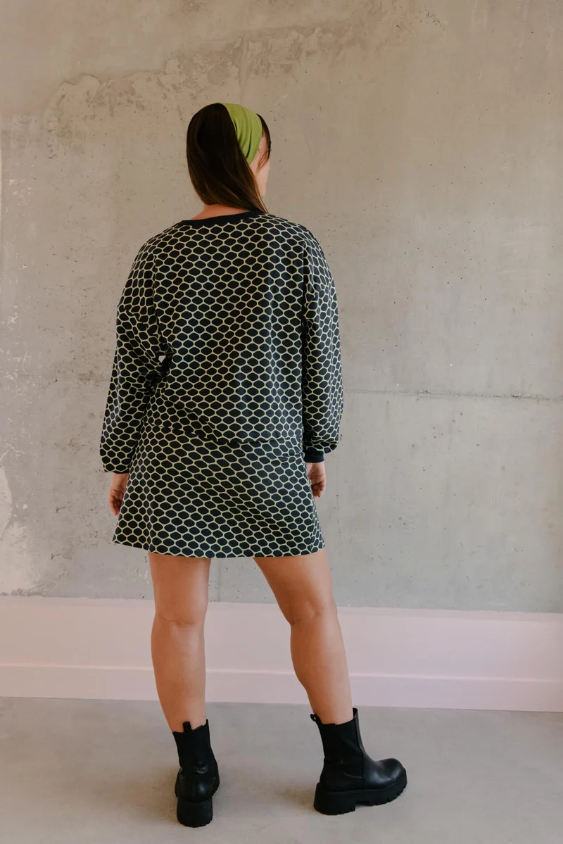 Jupe courte en maille 100% COTON BIO - Bee