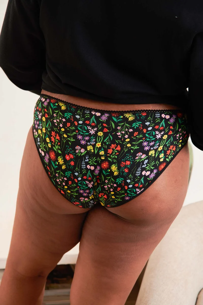 Culotte menstruelle GOTS - Flux abondant | Pampa Noir