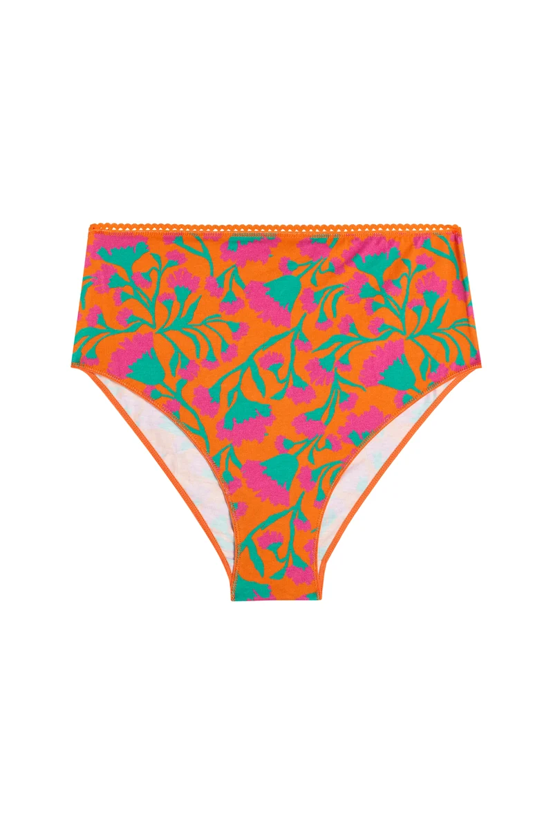 Culotte Taille Haute Coton BIO - Néroli Fuchsia