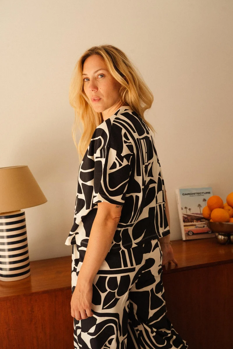 Pyjama Long Coton BIO - Palmeraie