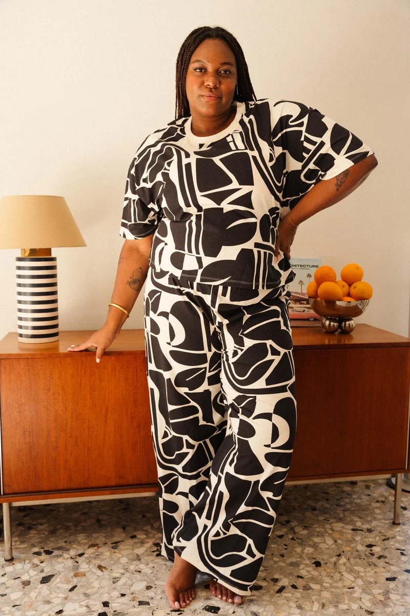 Pyjama Long Coton BIO - Palmeraie